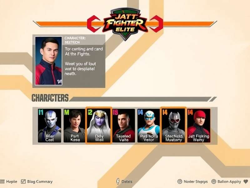 Jatt Fighter Elite Character Selection
